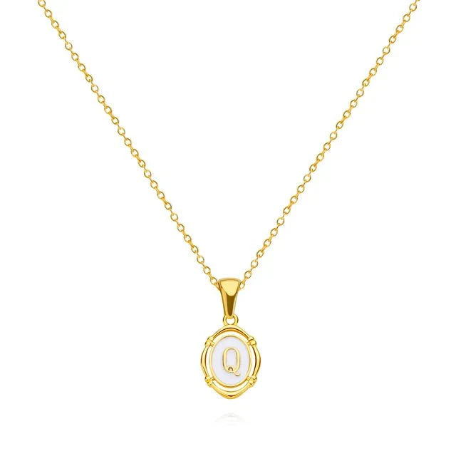 Vintage Gouden Letter Ketting