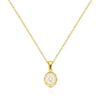 Vintage Gouden Letter Ketting