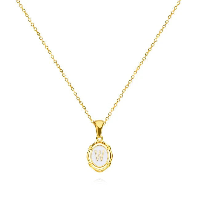 Vintage Gouden Letter Ketting
