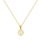 Vintage Gouden Letter Ketting