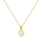 Vintage Gouden Letter Ketting