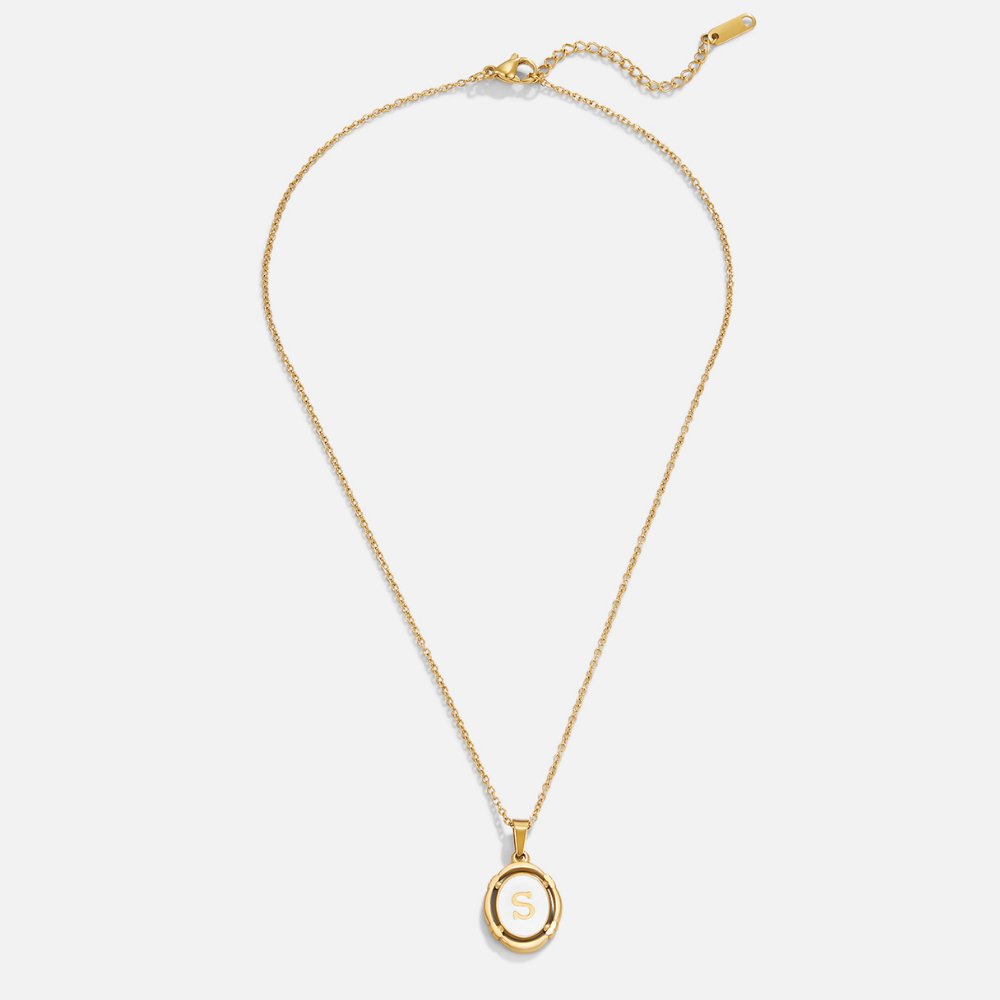 Vintage Gouden Letter Ketting