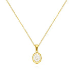 Vintage Gouden Letter Ketting