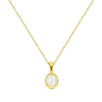 Vintage Gouden Letter Ketting