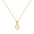 Vintage Gouden Letter Ketting