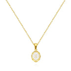 Vintage Gouden Letter Ketting