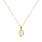 Vintage Gouden Letter Ketting