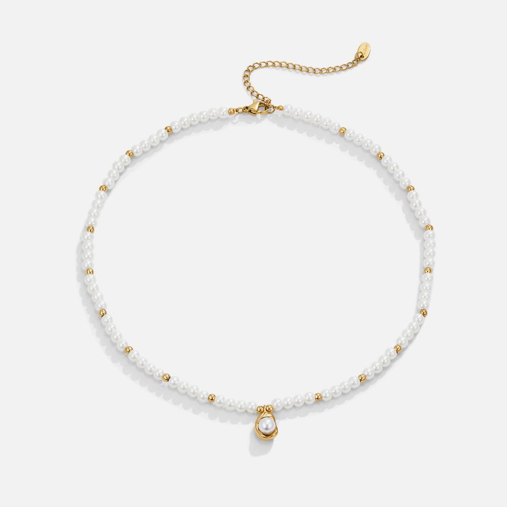 Vintage Gouden Parel Ketting