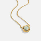 Vintage Ronde Amazoniet Ketting