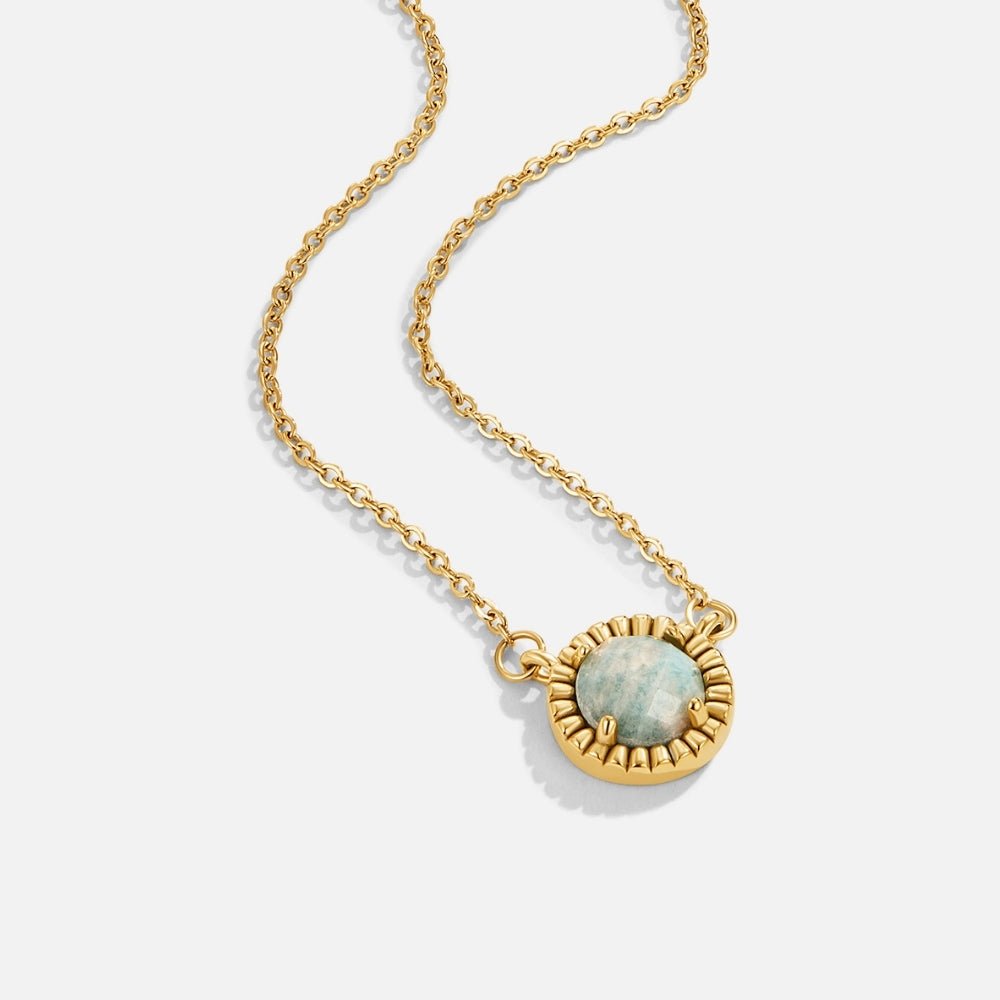 Vintage Ronde Amazoniet Ketting