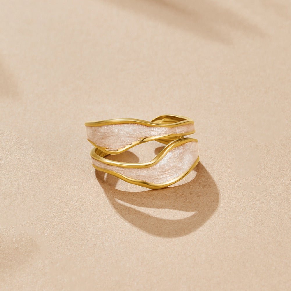 Wave Sahara Gouden Ring