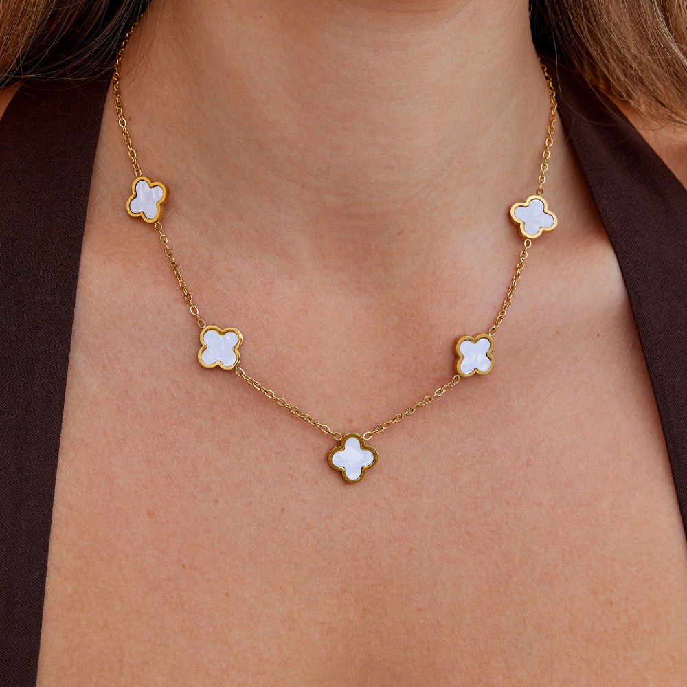 White Clover Cluster Ketting Secundaire afbeelding