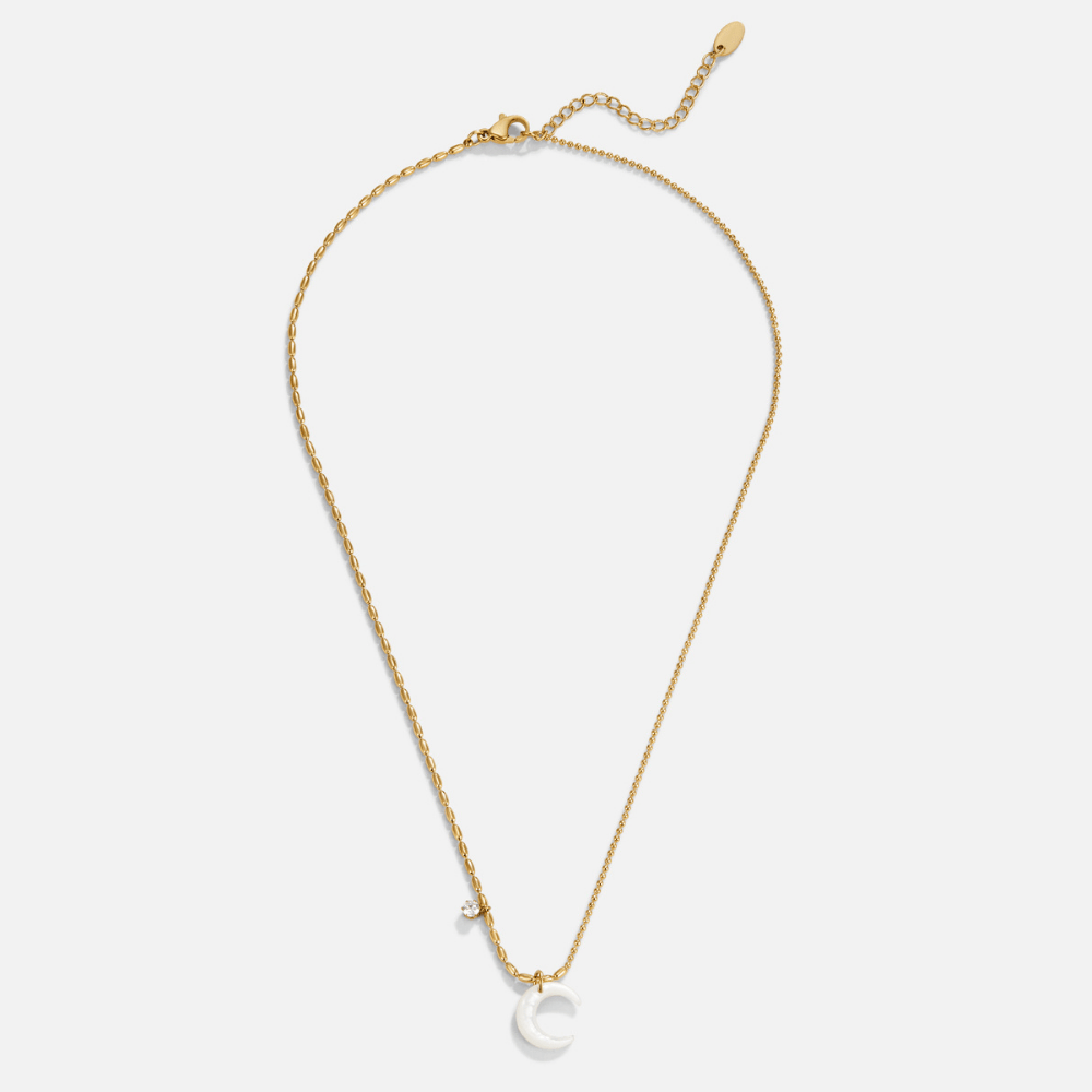 White Crescent Moon Ketting