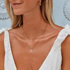 White Crescent Moon Ketting