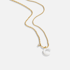 White Crescent Moon Ketting