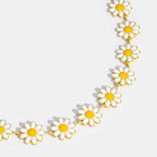 Witte Daisy Flower Ketting