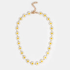 Witte Daisy Flower Ketting