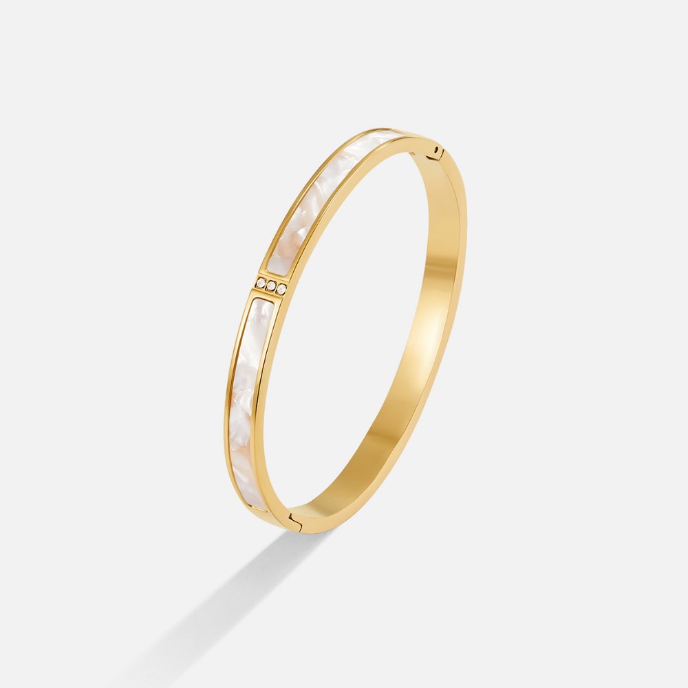 White Sahara Gouden Armband Hoofdafbeelding