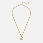 Witte Shell Zodiac Coin Ketting