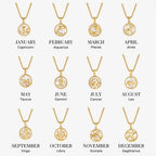 Witte Shell Zodiac Coin Ketting