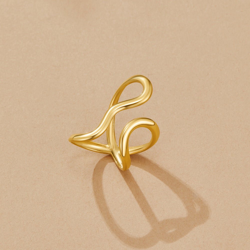 Yana Geometric Twist Ring Hoofdafbeelding