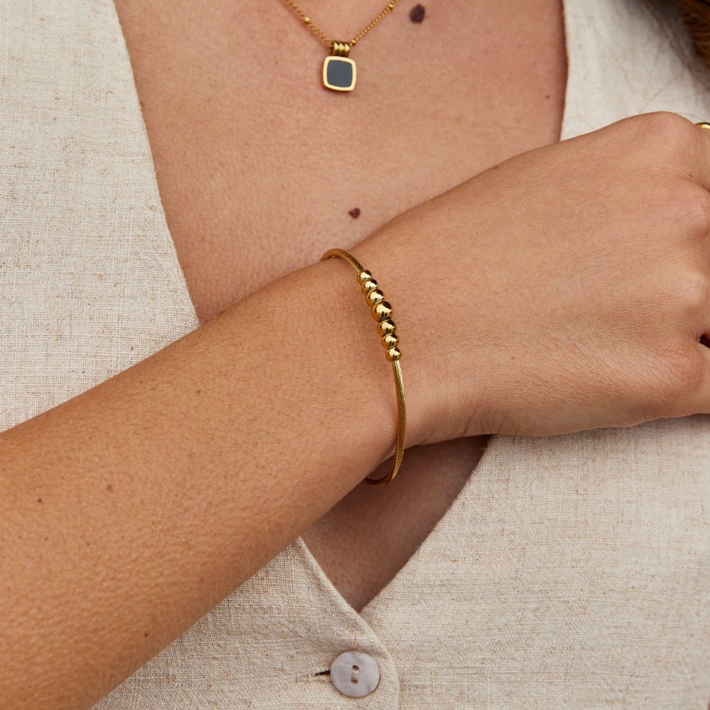 Yuri Gouden Bead Armband
